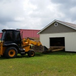 Shed moved across Port Elgin to South End customer.