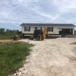 24x72ft house moved through farmer's field near Owen Sound