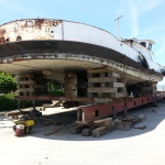 Tug boat 60X16 ft weighing 110 tons moved from Southampton habour to the customer's yard to be rebuilt.