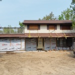 House set to be demolished sat on property attached to Kincardine Airport. Contractor purchased and moved to Inverhuron. In new location