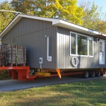 House 24x40ft was moved to a new property as owners were building a new house. House was moved approximately 3km around Spry Lake in Oliphant.