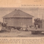 Old school house converted into a 3 bedroom home 25x50ft was moved off the railway line that lead into hyrdo in Bruce County. First experience moving a brick house in 1971.